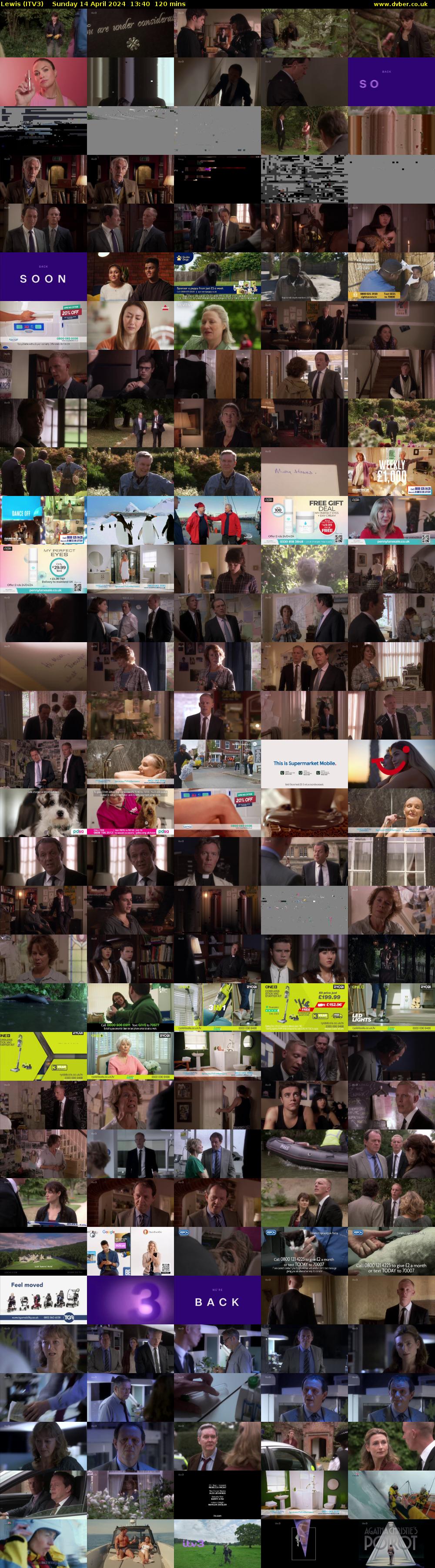 Lewis (ITV3) Sunday 14 April 2024 13:40 - 15:40