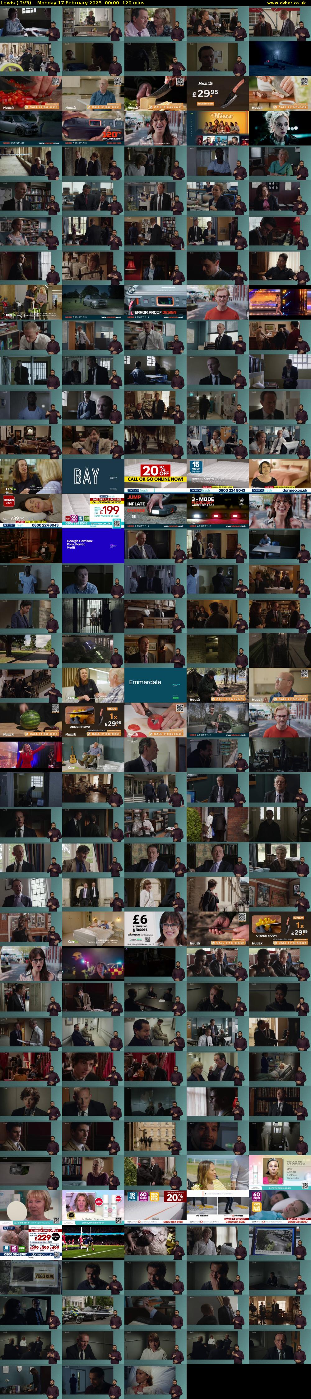 Lewis (ITV3) Monday 17 February 2025 00:00 - 02:00