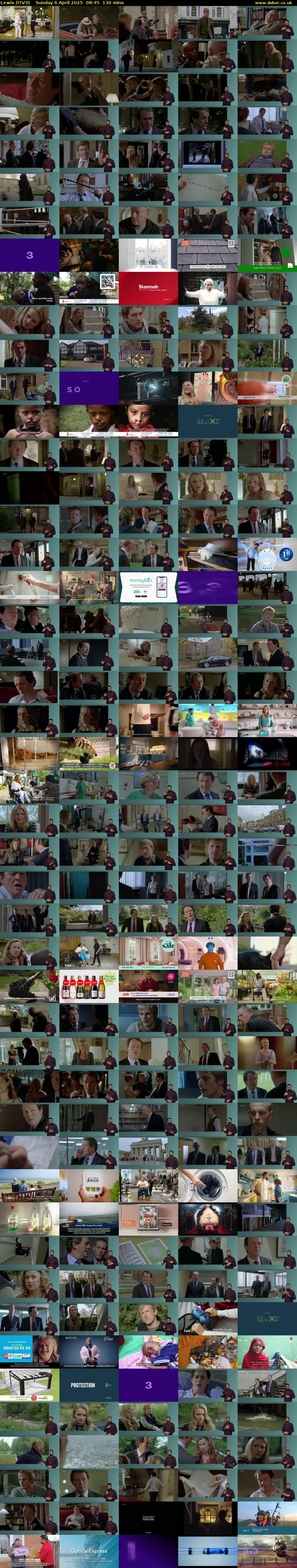 Lewis (ITV3) Sunday 6 April 2025 08:45 - 10:55