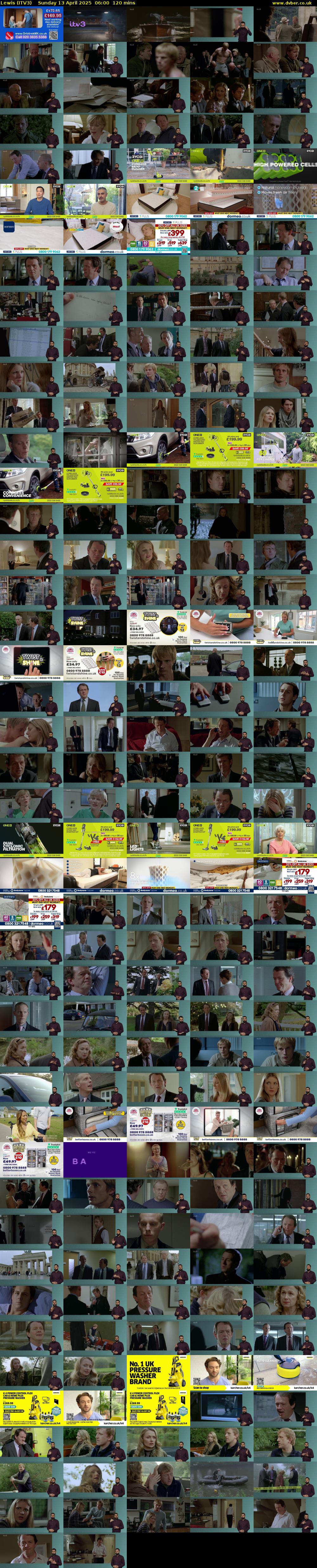 Lewis (ITV3) Sunday 13 April 2025 06:00 - 08:00