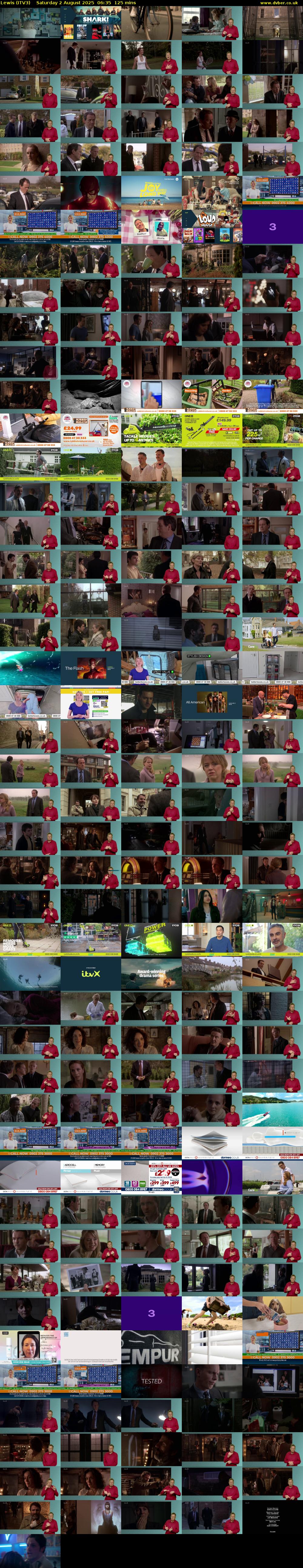 Lewis (ITV3) Saturday 2 August 2025 06:35 - 08:40