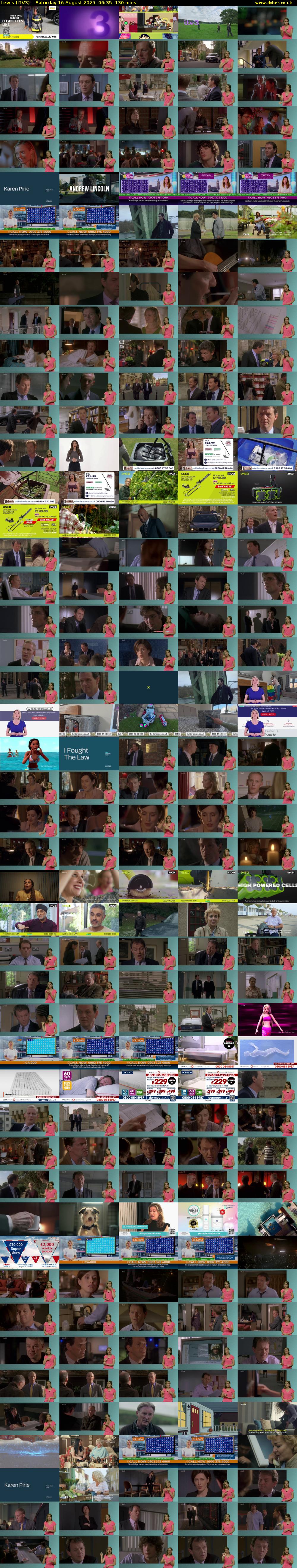 Lewis (ITV3) Saturday 16 August 2025 06:35 - 08:45
