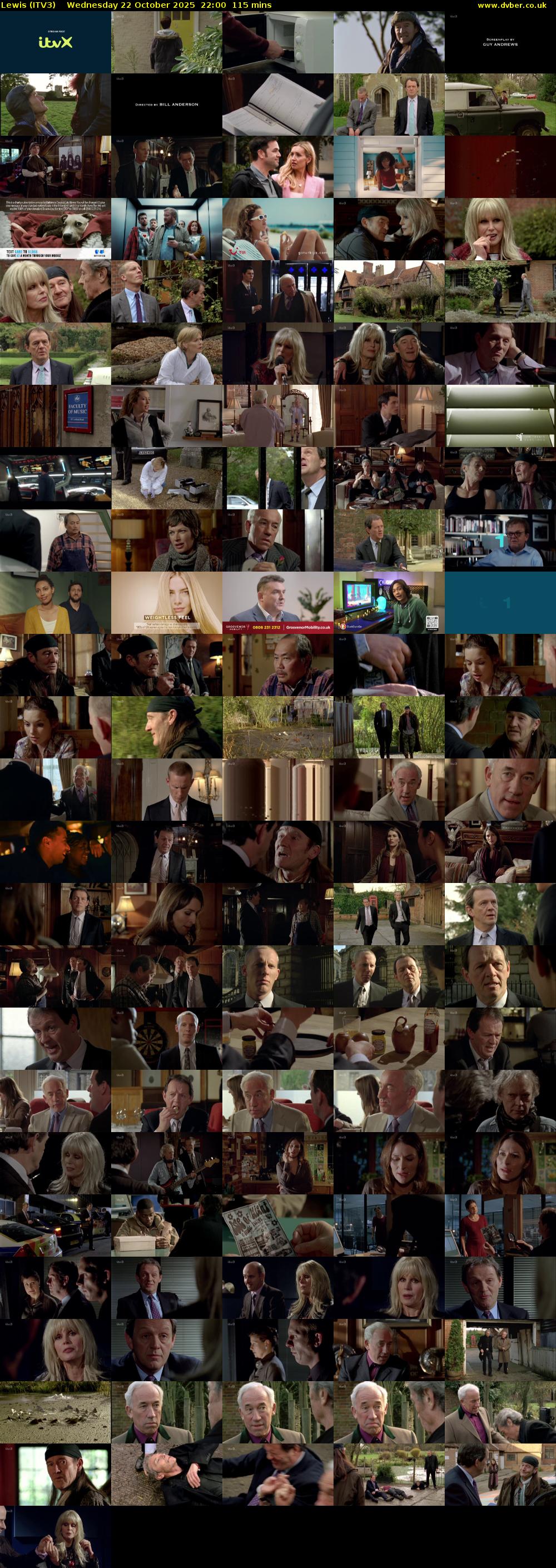 Lewis (ITV3) Wednesday 22 October 2025 22:00 - 23:55