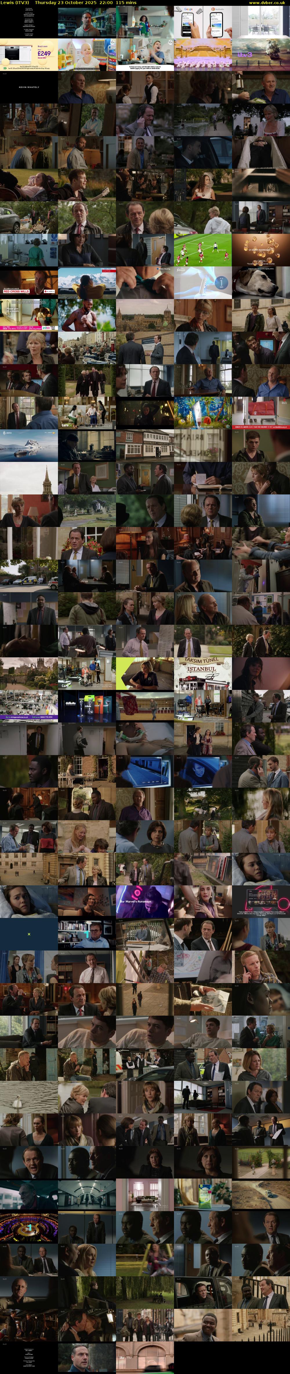 Lewis (ITV3) Thursday 23 October 2025 22:00 - 23:55