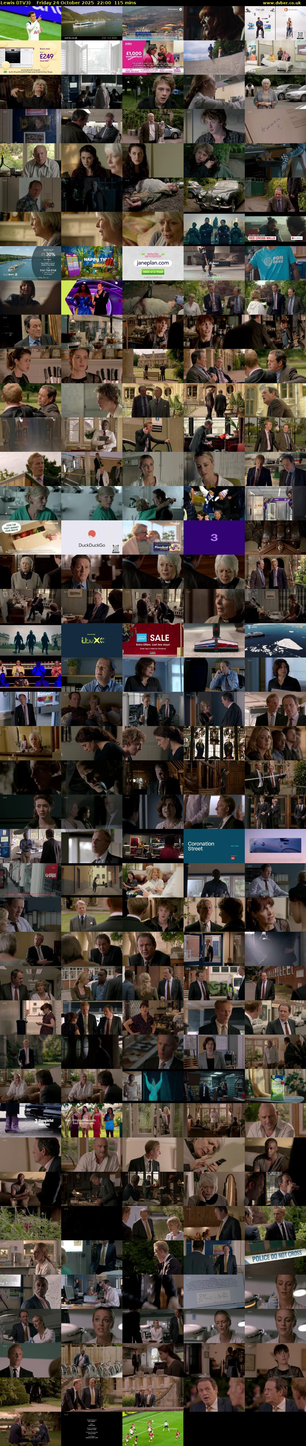 Lewis (ITV3) Friday 24 October 2025 22:00 - 23:55