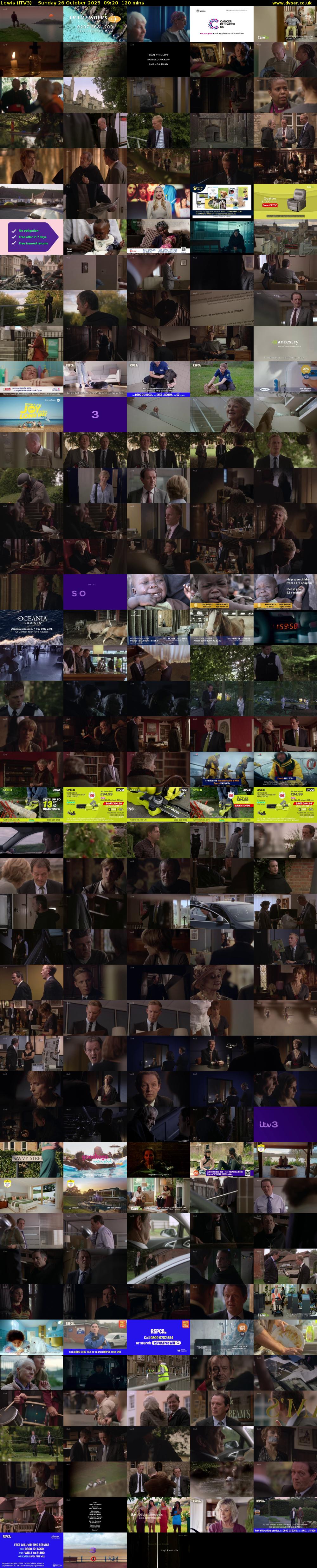 Lewis (ITV3) Sunday 26 October 2025 09:20 - 11:20