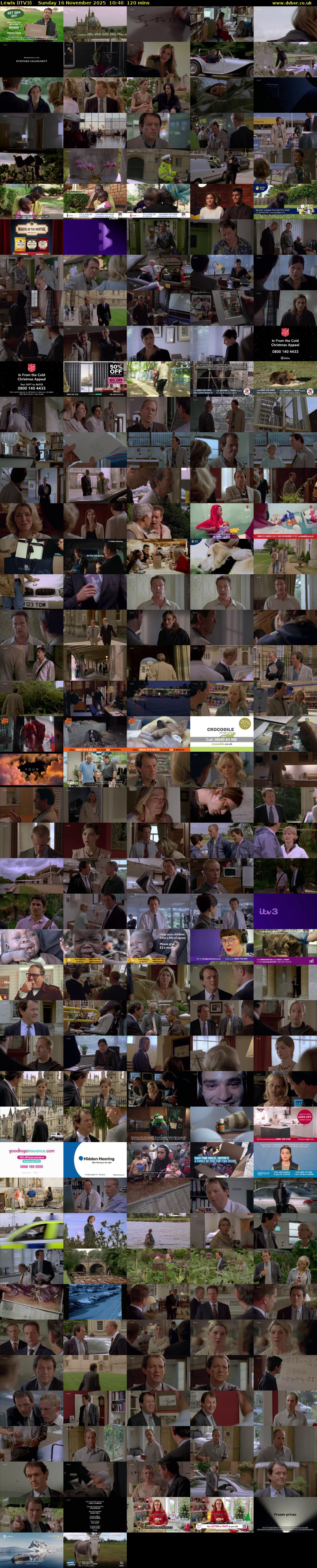 Lewis (ITV3) Sunday 16 November 2025 10:40 - 12:40