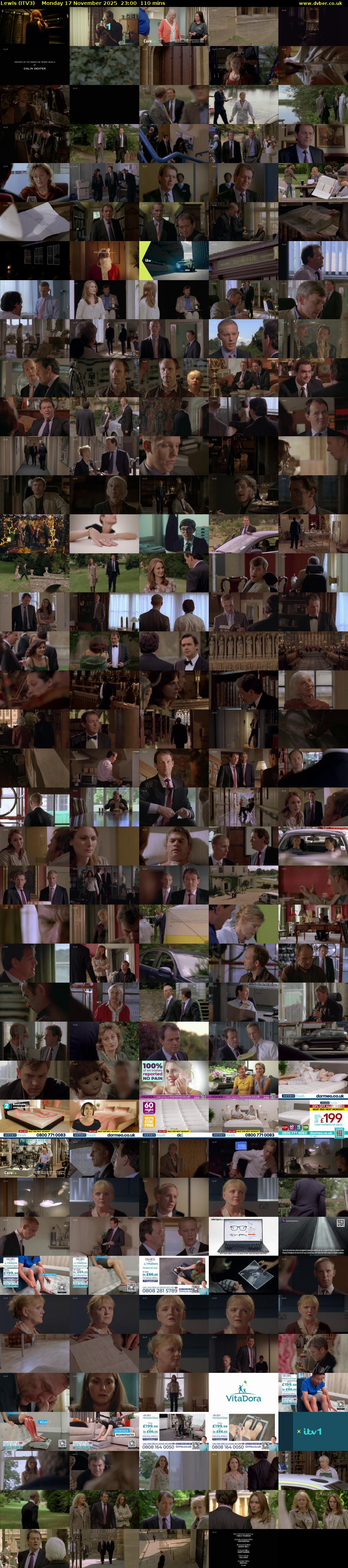 Lewis (ITV3) Monday 17 November 2025 23:00 - 00:50