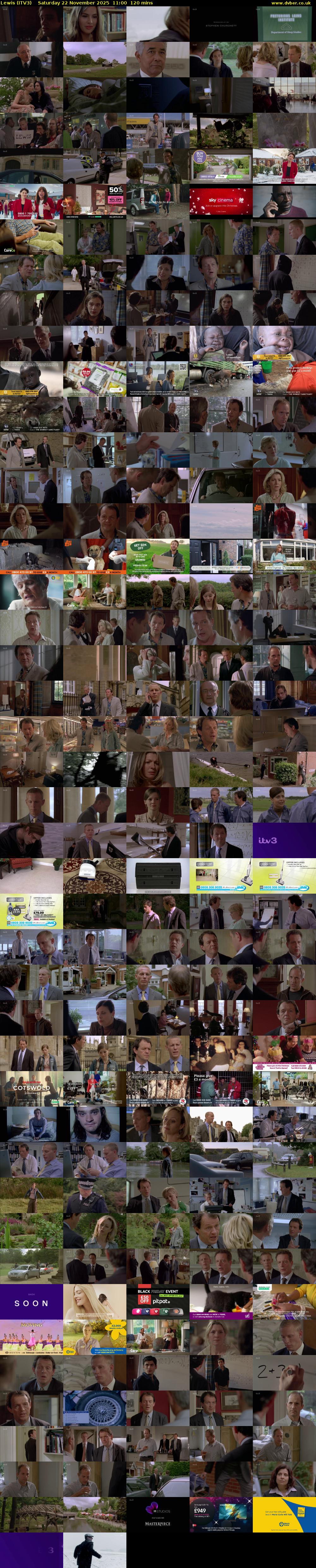 Lewis (ITV3) Saturday 22 November 2025 11:00 - 13:00