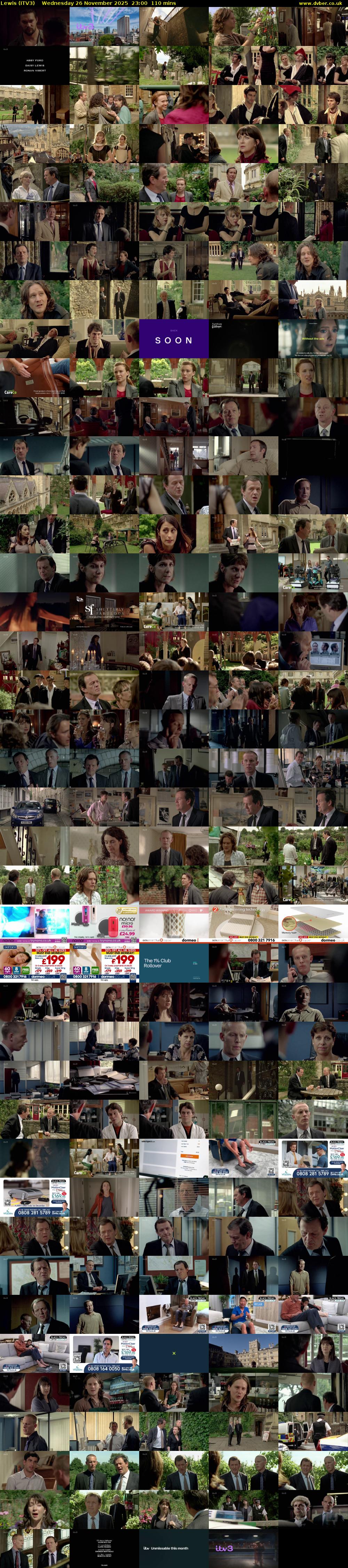 Lewis (ITV3) Wednesday 26 November 2025 23:00 - 00:50