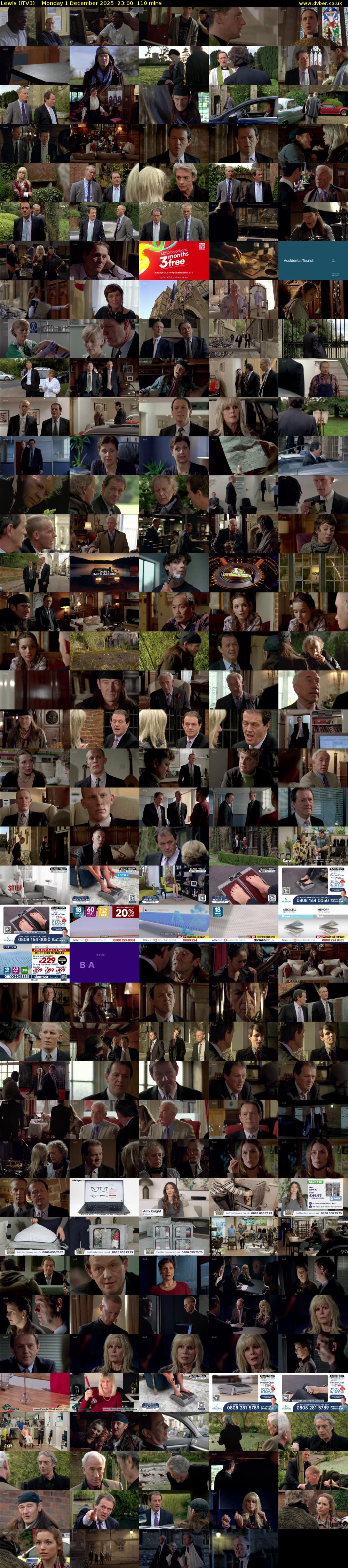 Lewis (ITV3) Monday 1 December 2025 23:00 - 00:50