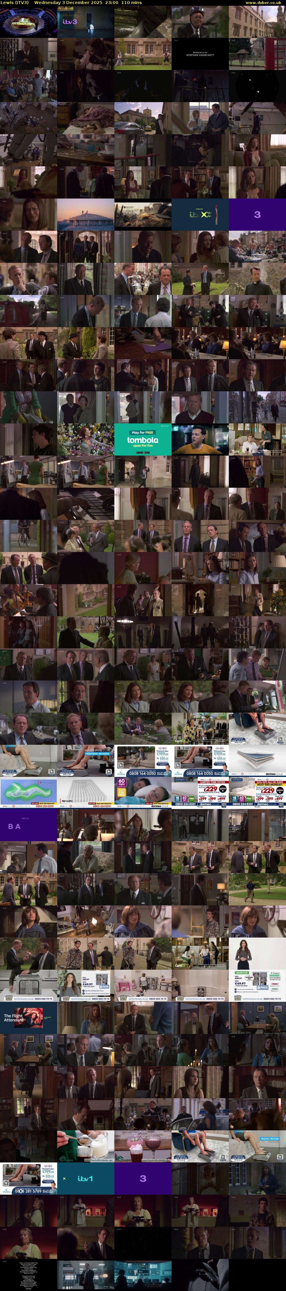Lewis (ITV3) Wednesday 3 December 2025 23:00 - 00:50