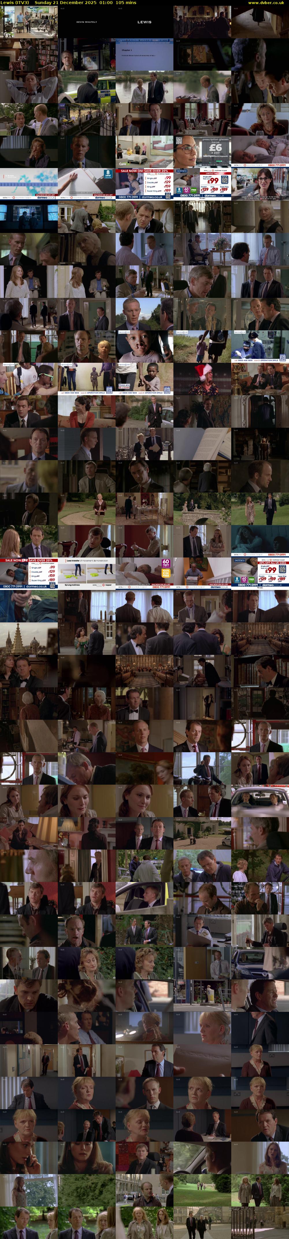 Lewis (ITV3) Sunday 21 December 2025 01:00 - 02:45