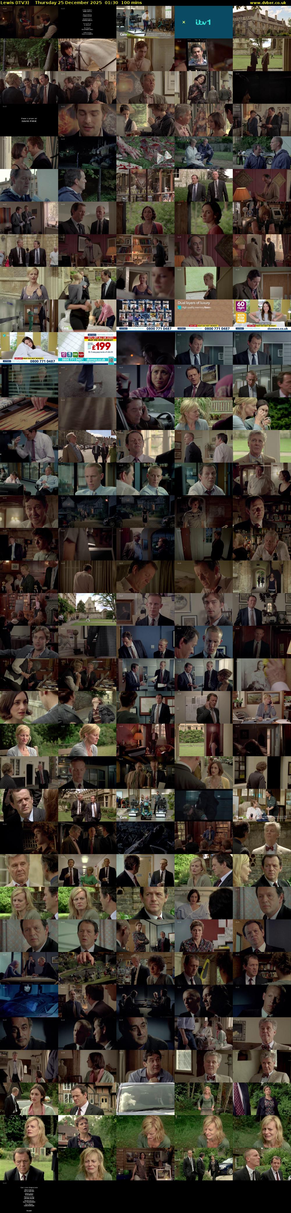 Lewis (ITV3) Thursday 25 December 2025 01:30 - 03:10