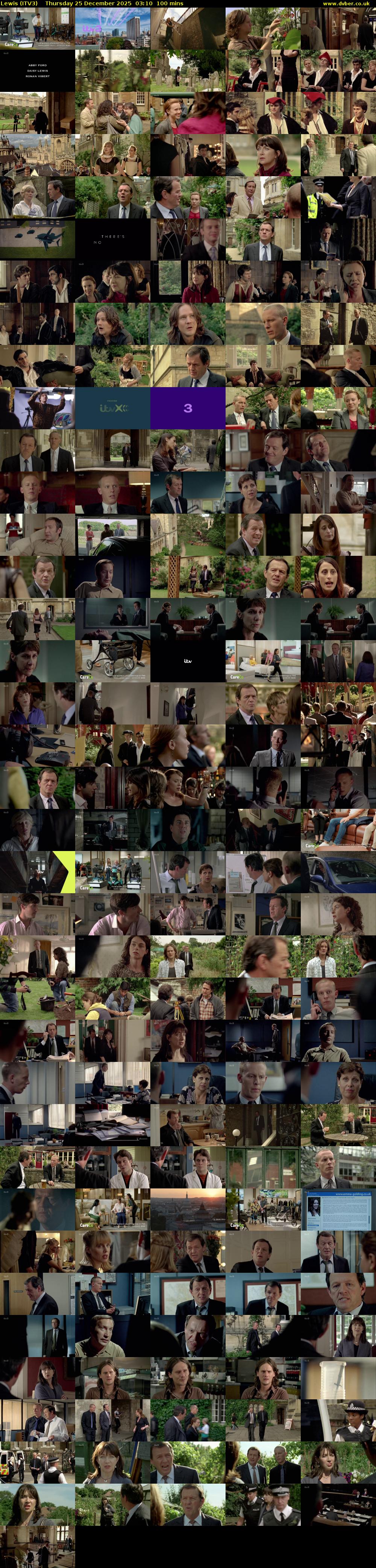 Lewis (ITV3) Thursday 25 December 2025 03:10 - 04:50