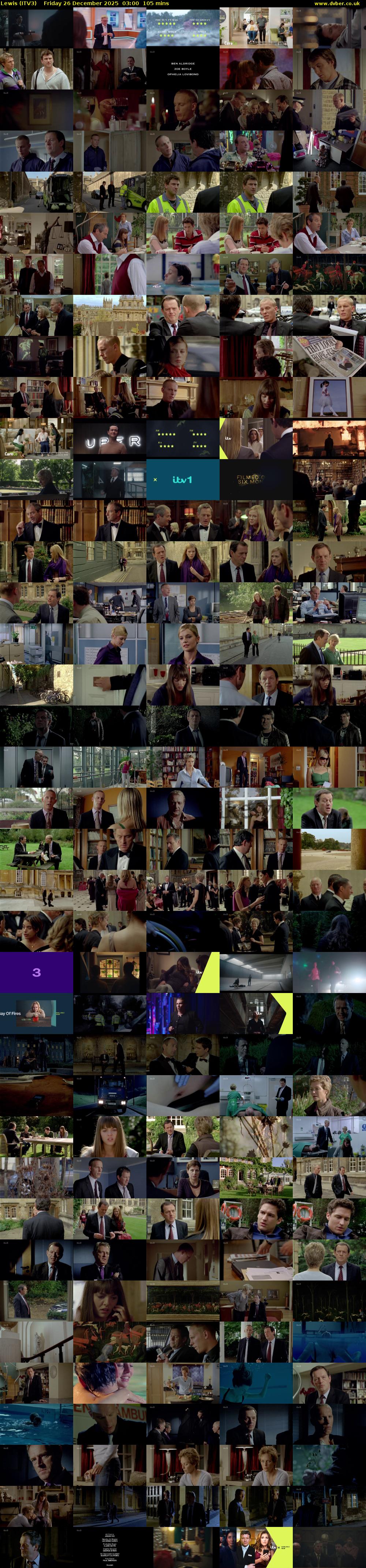Lewis (ITV3) Friday 26 December 2025 03:00 - 04:45