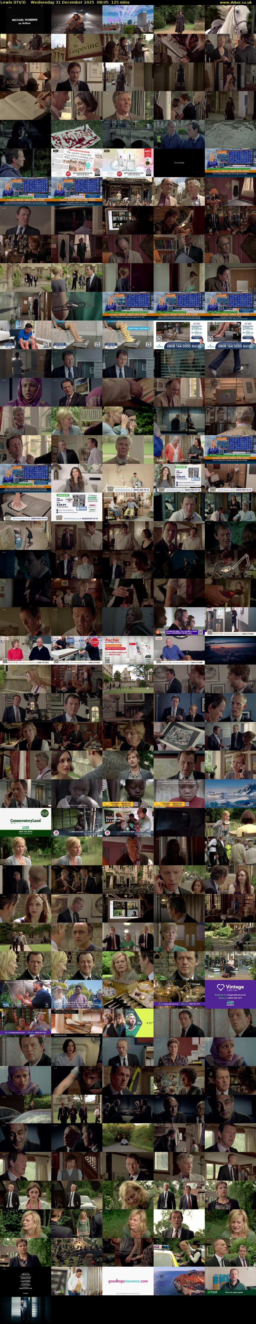 Lewis (ITV3) Wednesday 31 December 2025 08:05 - 10:10