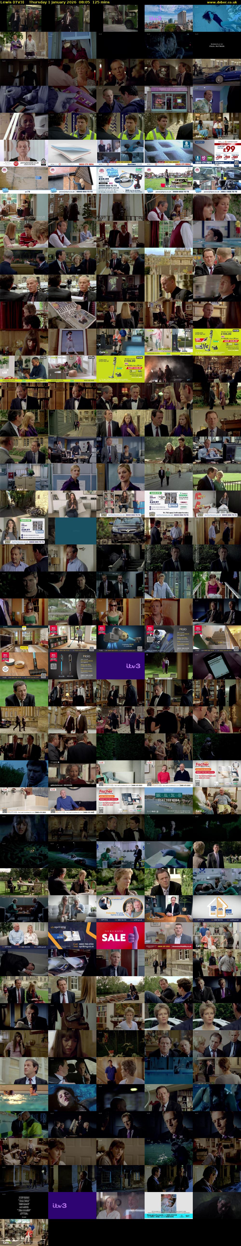 Lewis (ITV3) Thursday 1 January 2026 08:05 - 10:10