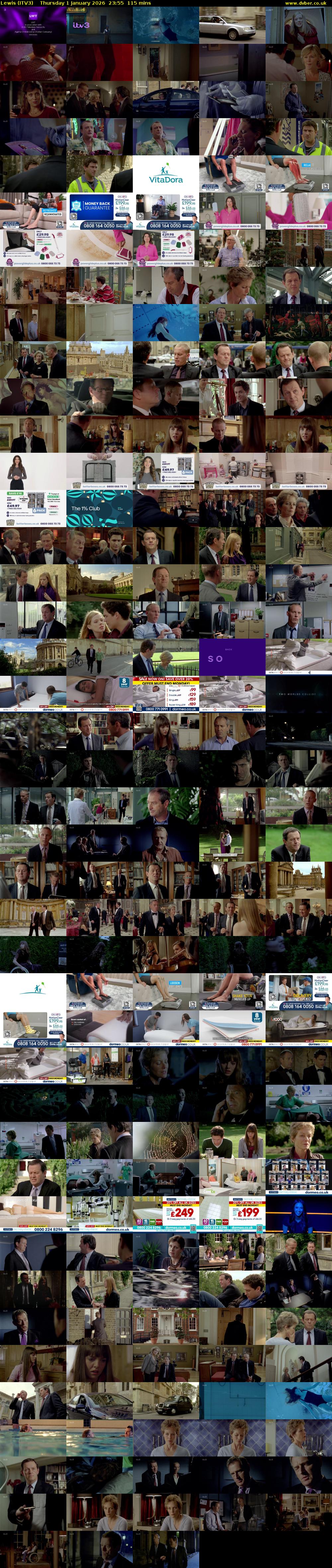 Lewis (ITV3) Thursday 1 January 2026 23:55 - 01:50