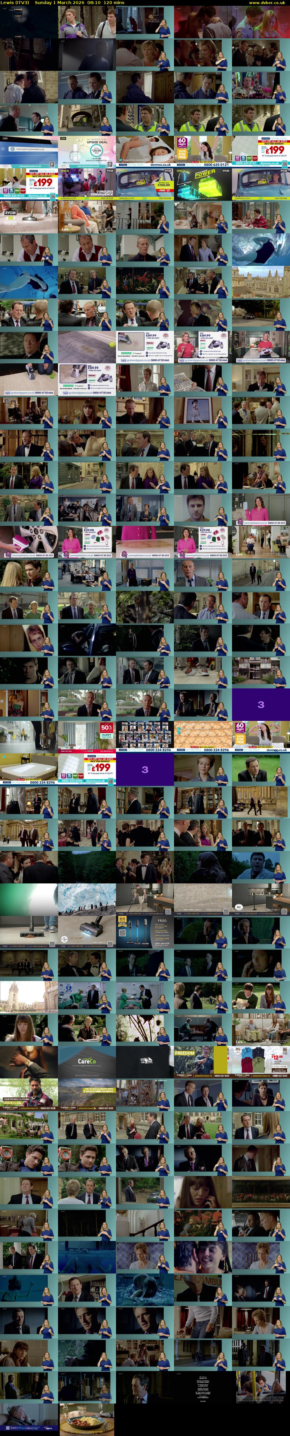 Lewis (ITV3) Sunday 1 March 2026 08:10 - 10:10