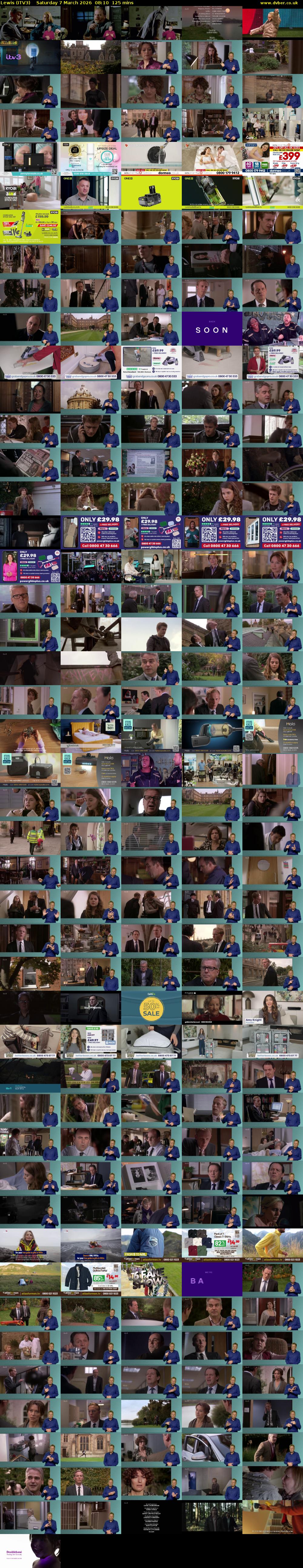 Lewis (ITV3) Saturday 7 March 2026 08:10 - 10:15