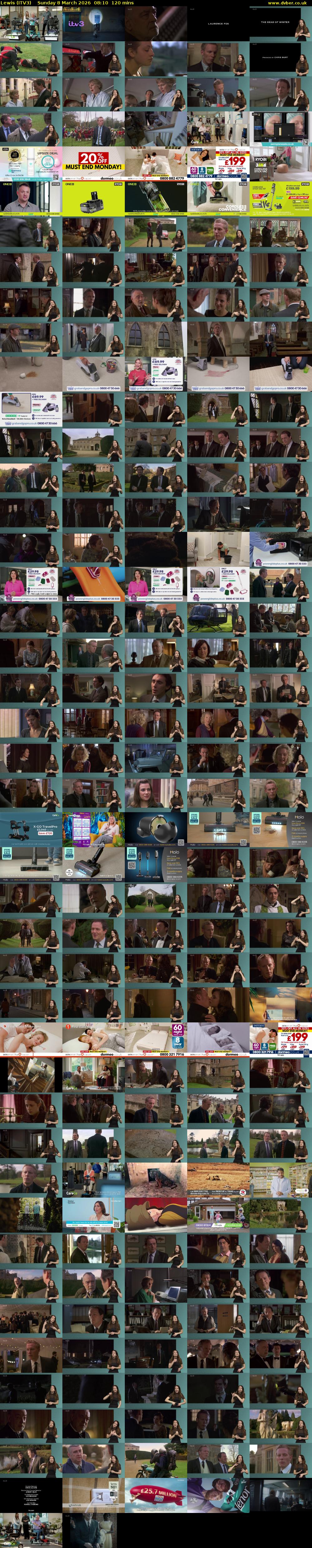 Lewis (ITV3) Sunday 8 March 2026 08:10 - 10:10