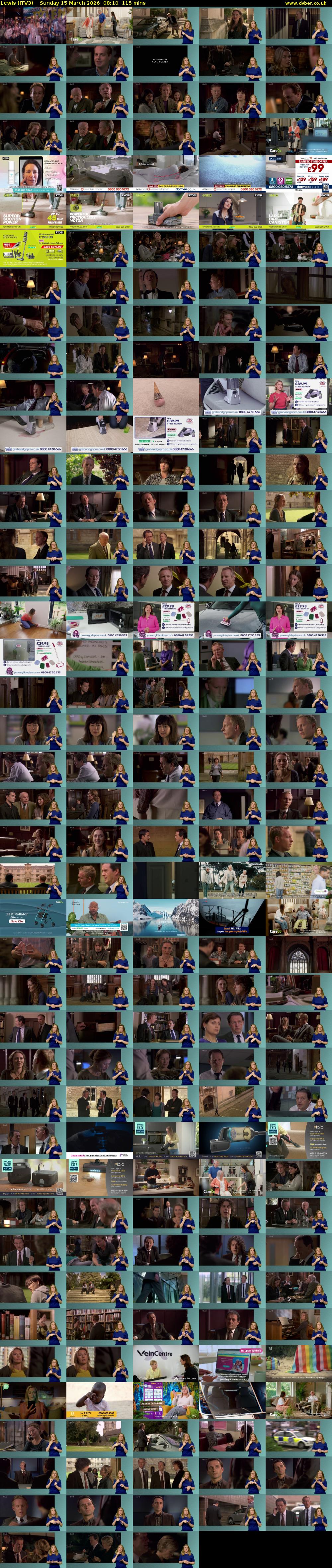 Lewis (ITV3) Sunday 15 March 2026 08:10 - 10:05