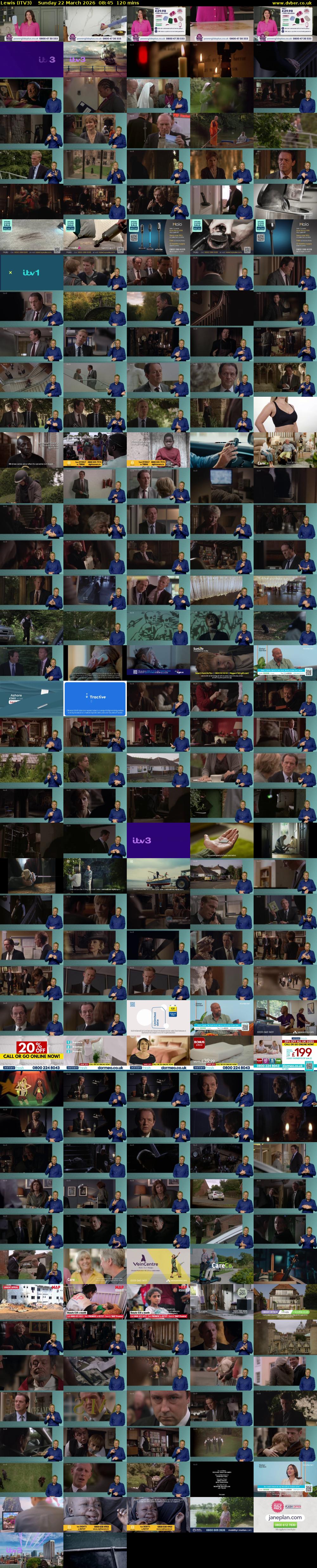 Lewis (ITV3) Sunday 22 March 2026 08:45 - 10:45