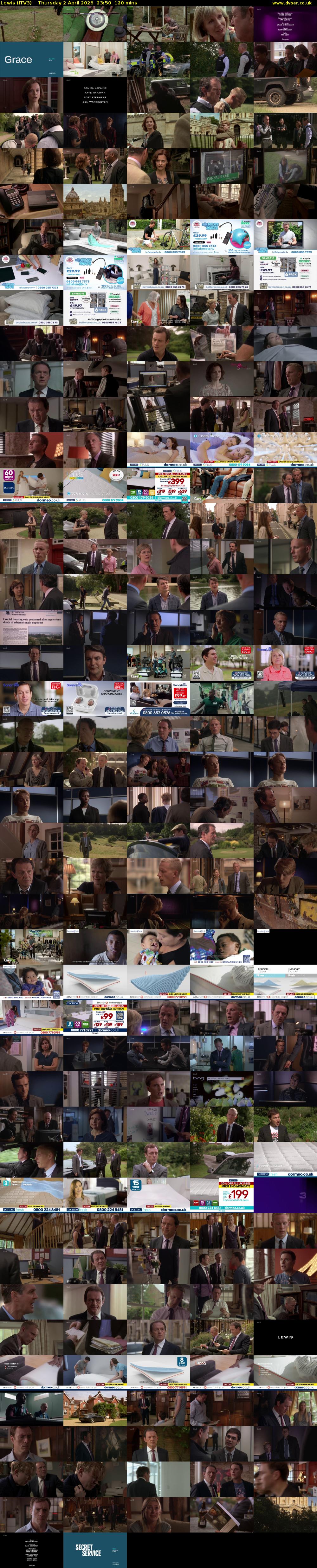 Lewis (ITV3) Thursday 2 April 2026 23:50 - 01:50