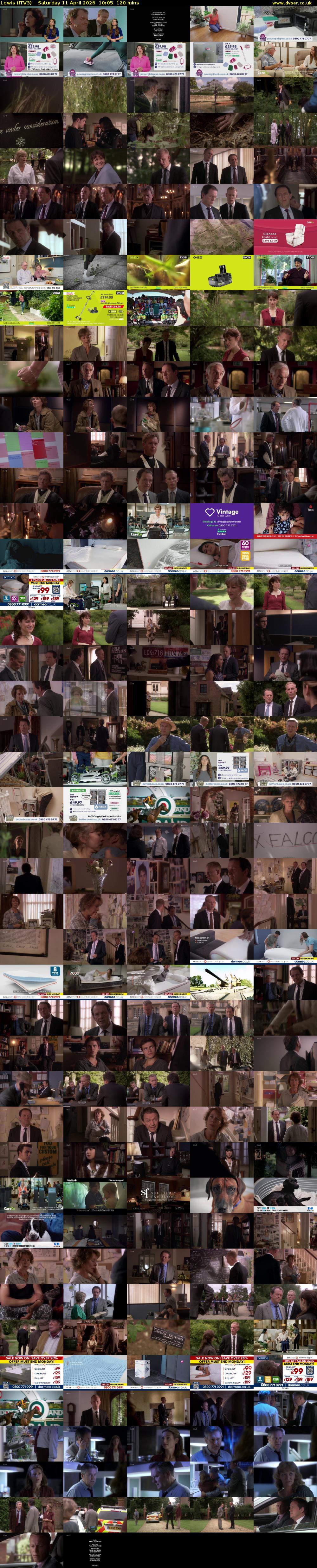 Lewis (ITV3) Saturday 11 April 2026 10:05 - 12:05