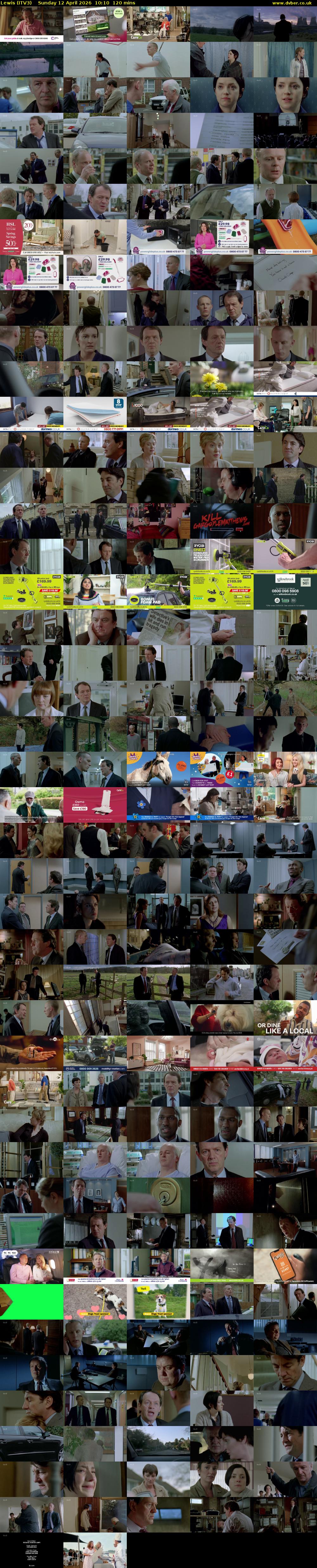 Lewis (ITV3) Sunday 12 April 2026 10:10 - 12:10