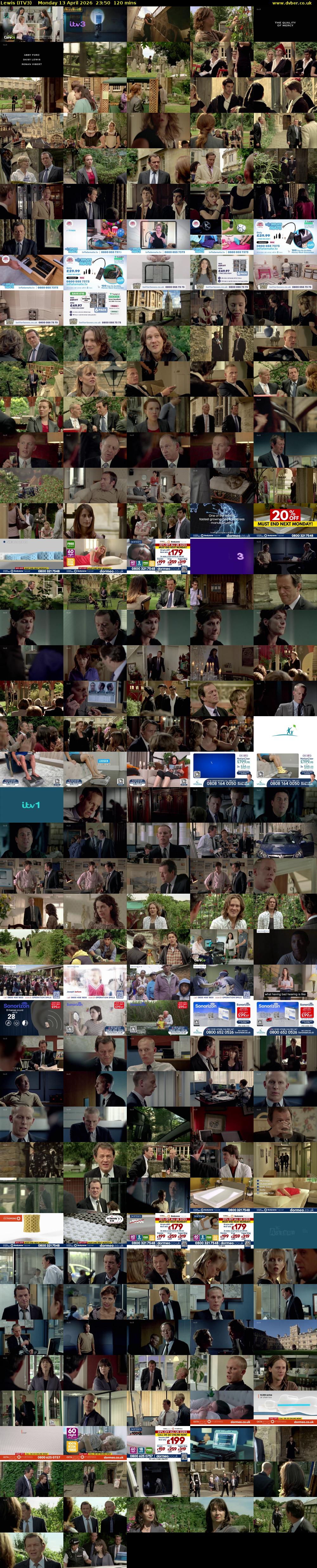 Lewis (ITV3) Monday 13 April 2026 23:50 - 01:50