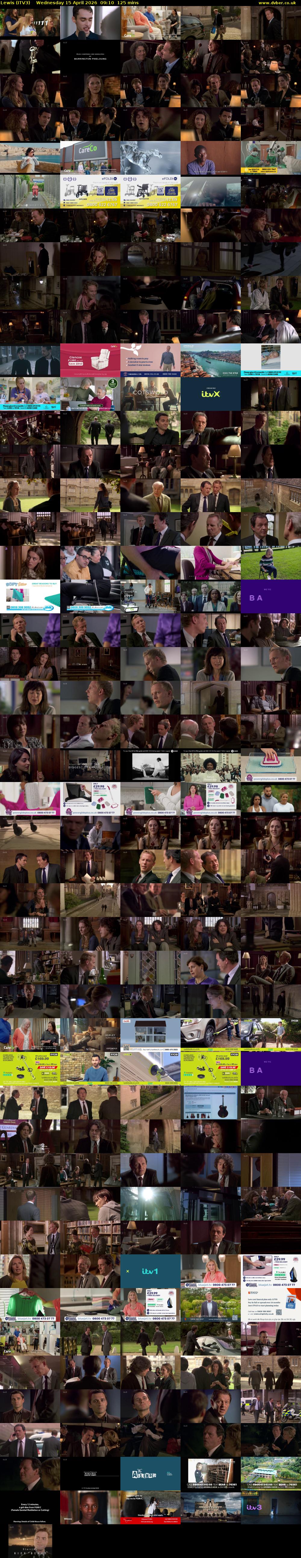 Lewis (ITV3) Wednesday 15 April 2026 09:10 - 11:15