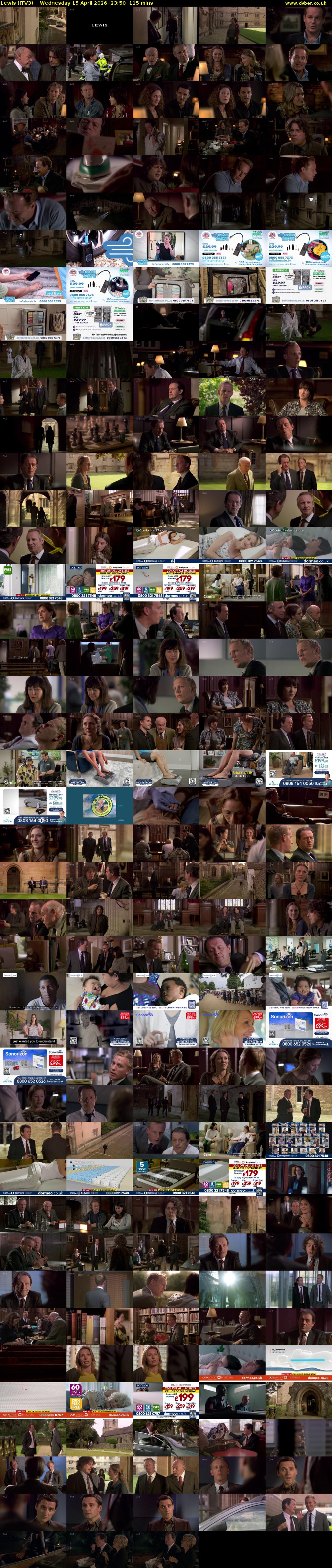 Lewis (ITV3) Wednesday 15 April 2026 23:50 - 01:45