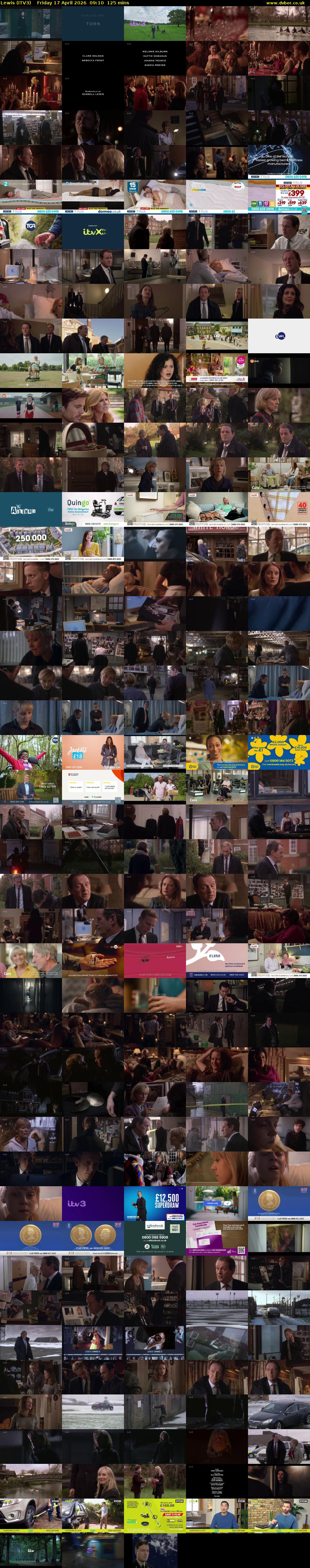 Lewis (ITV3) Friday 17 April 2026 09:10 - 11:15