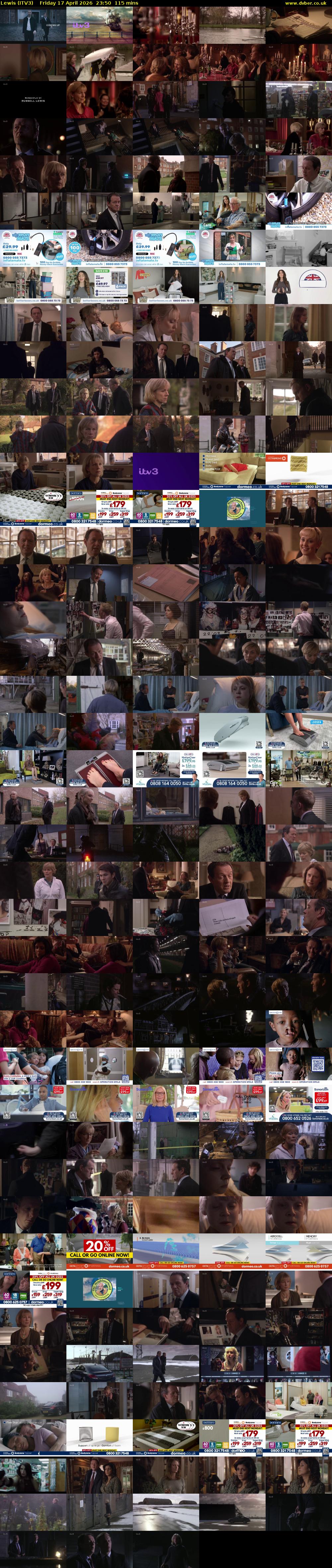 Lewis (ITV3) Friday 17 April 2026 23:50 - 01:45