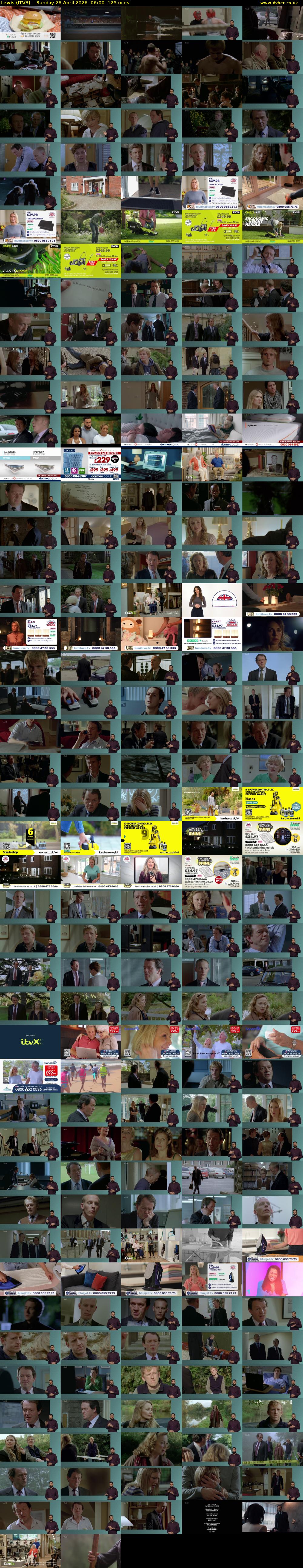 Lewis (ITV3) Sunday 26 April 2026 06:00 - 08:05