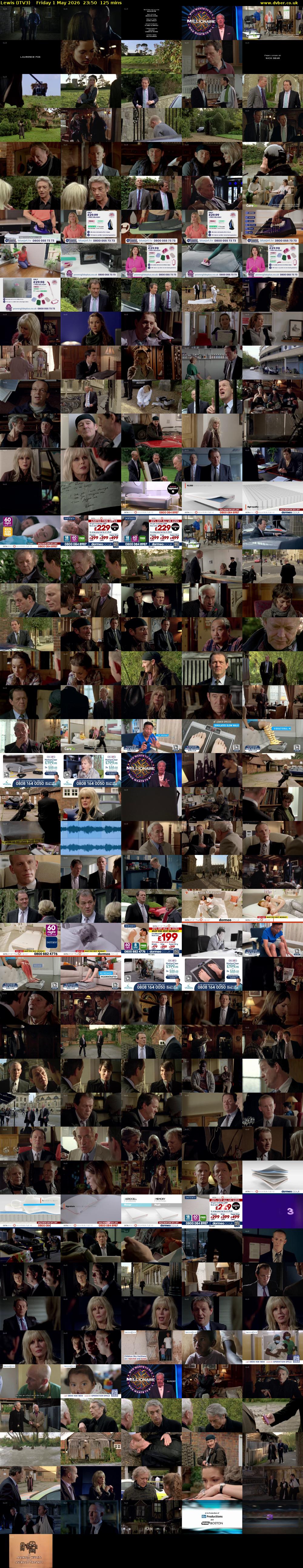 Lewis (ITV3) Friday 1 May 2026 23:50 - 01:55