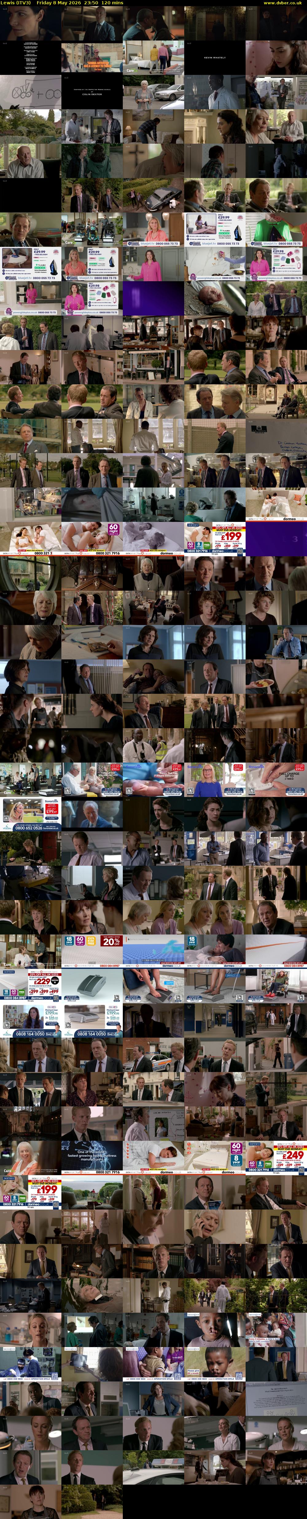 Lewis (ITV3) Friday 8 May 2026 23:50 - 01:50