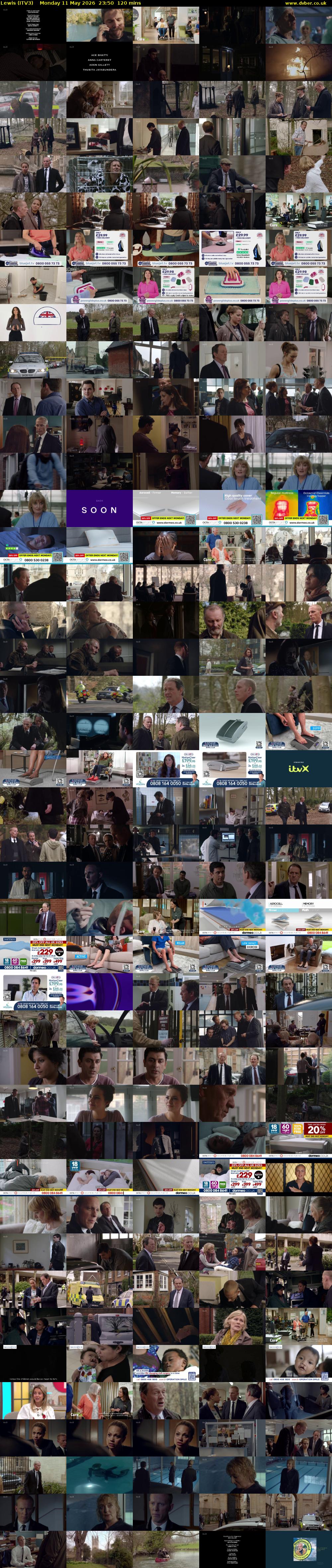 Lewis (ITV3) Monday 11 May 2026 23:50 - 01:50