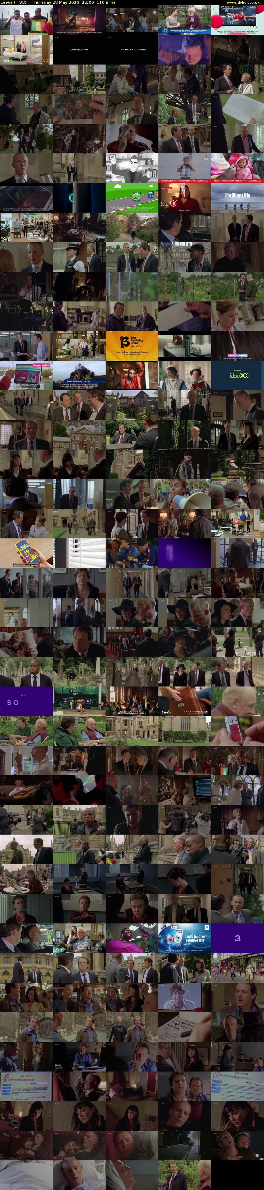 Lewis (ITV3) Thursday 28 May 2026 22:00 - 23:50