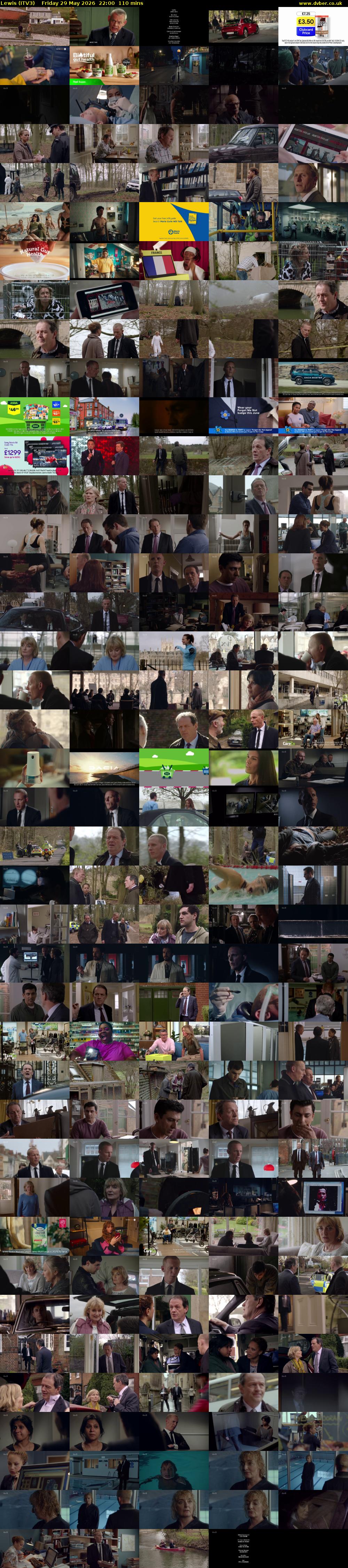 Lewis (ITV3) Friday 29 May 2026 22:00 - 23:50