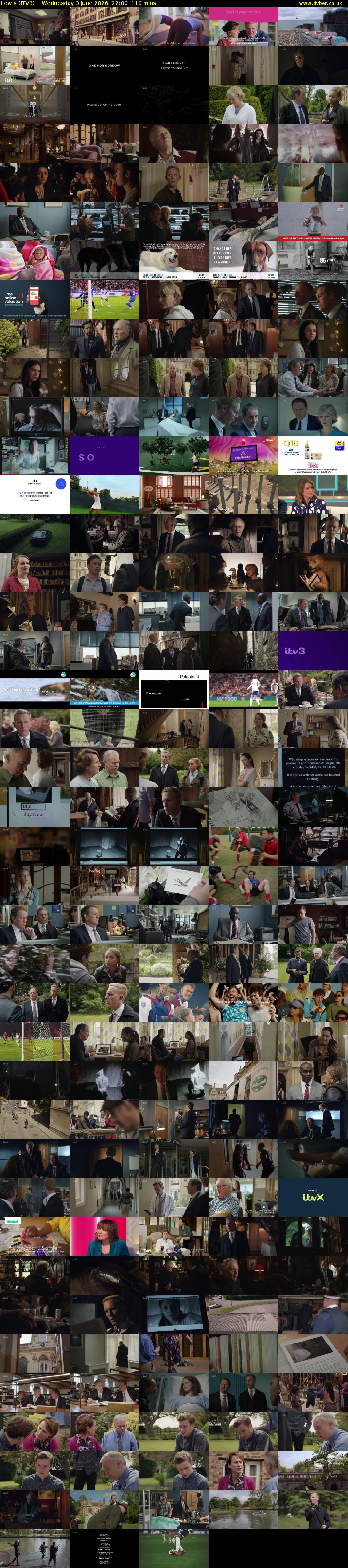 Lewis (ITV3) Wednesday 3 June 2026 22:00 - 23:50