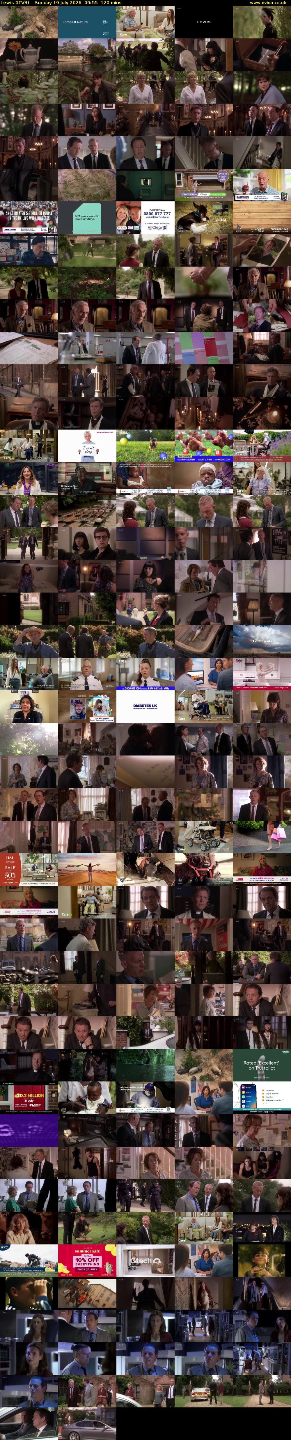 Lewis (ITV3) Sunday 19 July 2026 09:55 - 11:55