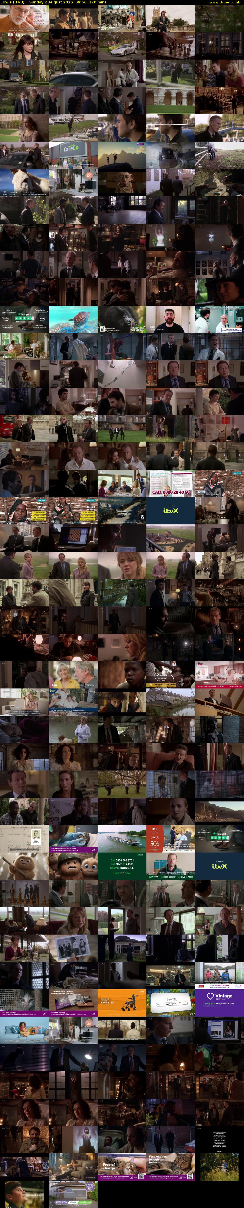Lewis (ITV3) Sunday 2 August 2026 09:50 - 11:50