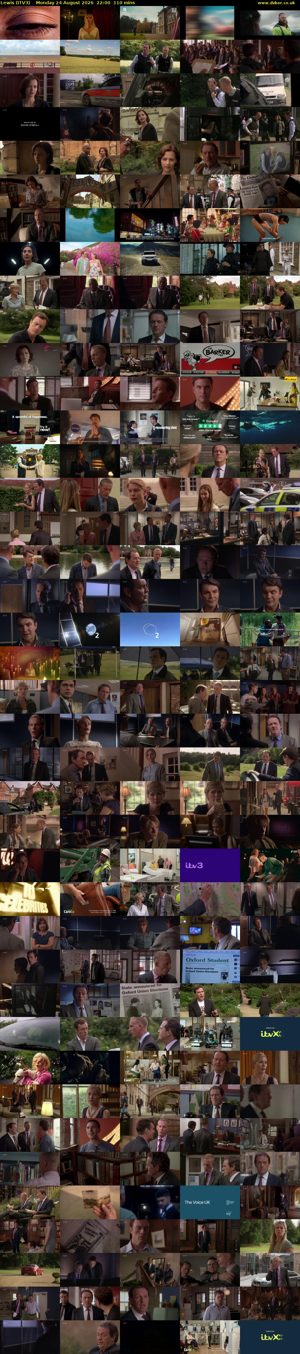 Lewis (ITV3) Monday 24 August 2026 22:00 - 23:50