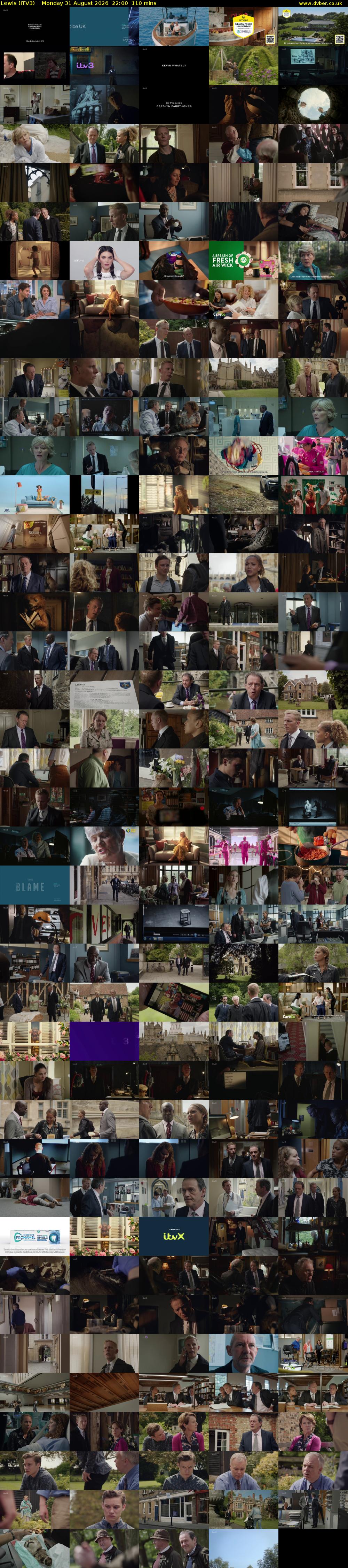 Lewis (ITV3) Monday 31 August 2026 22:00 - 23:50