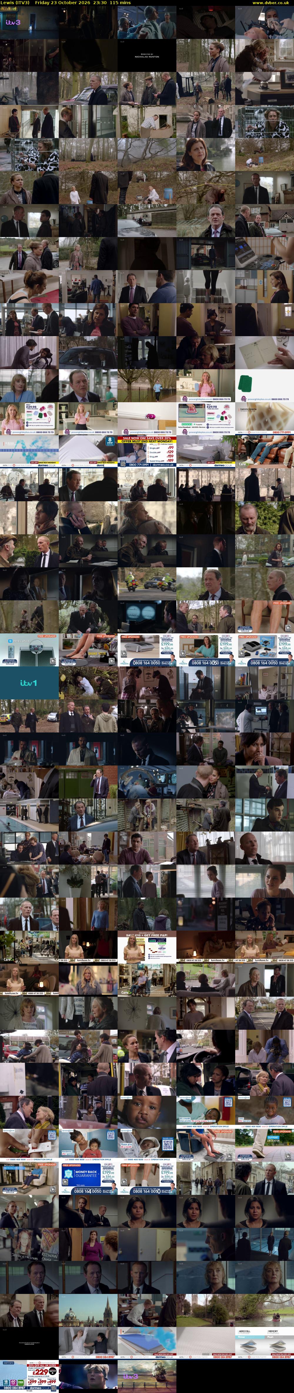 Lewis (ITV3) Friday 23 October 2026 23:30 - 01:25