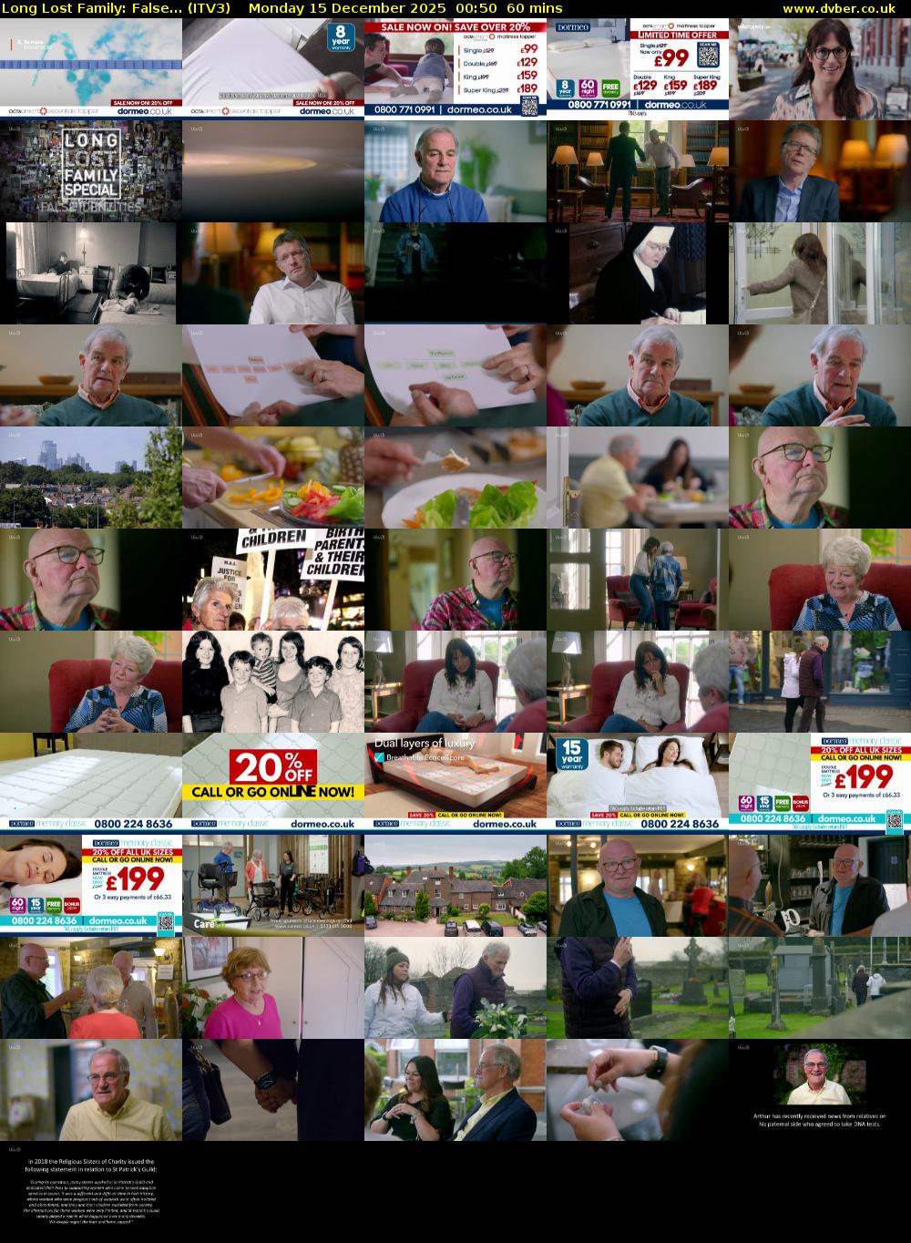 Long Lost Family: False... (ITV3) Monday 15 December 2025 00:50 - 01:50