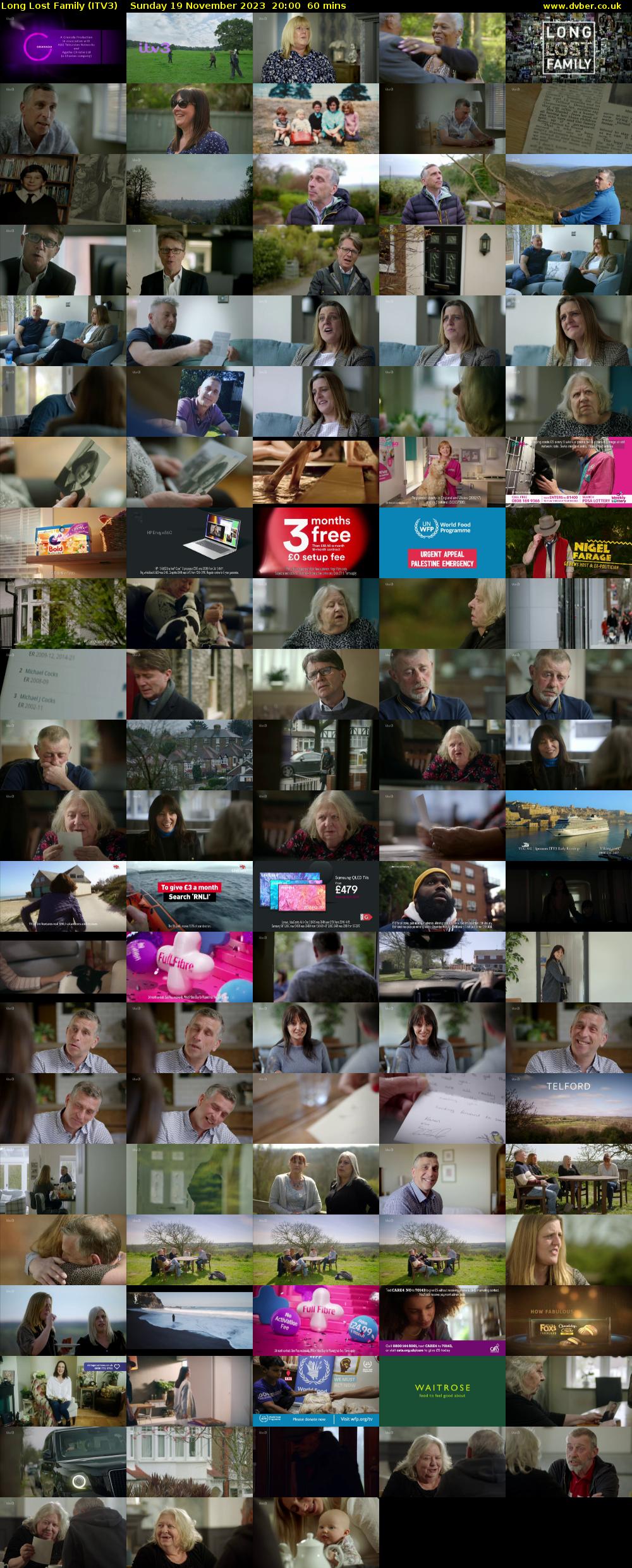 Long Lost Family (ITV3) Sunday 19 November 2023 20:00 - 21:00